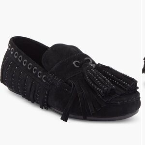 Kurt Geiger Black Suede Moccasins